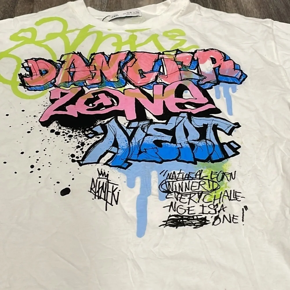 Zara Kids Graffiti T Shirt